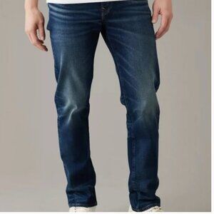 American Eagle Slim Straight Next Level Flex Blue Jeans Mens Size 32 x 36